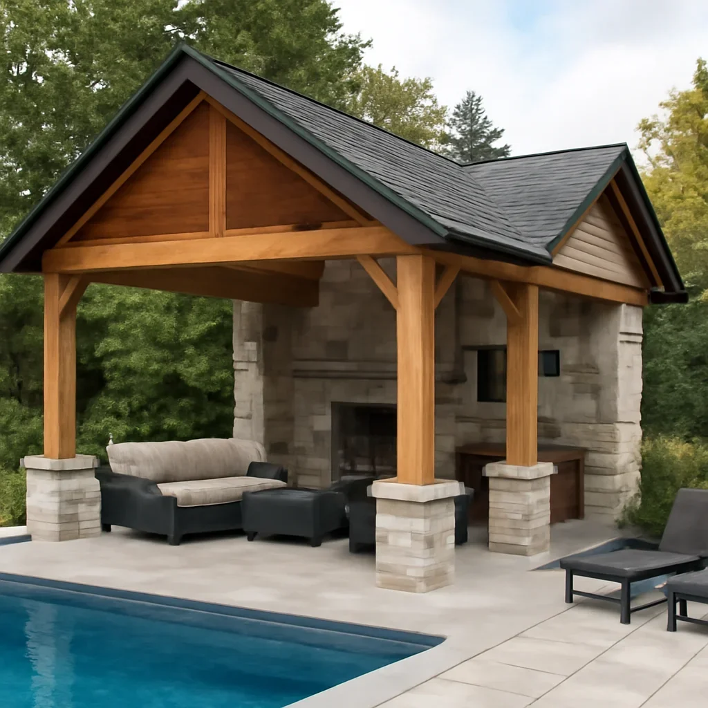 Design details related to Pool House Design Ideas for Ontario Backyards