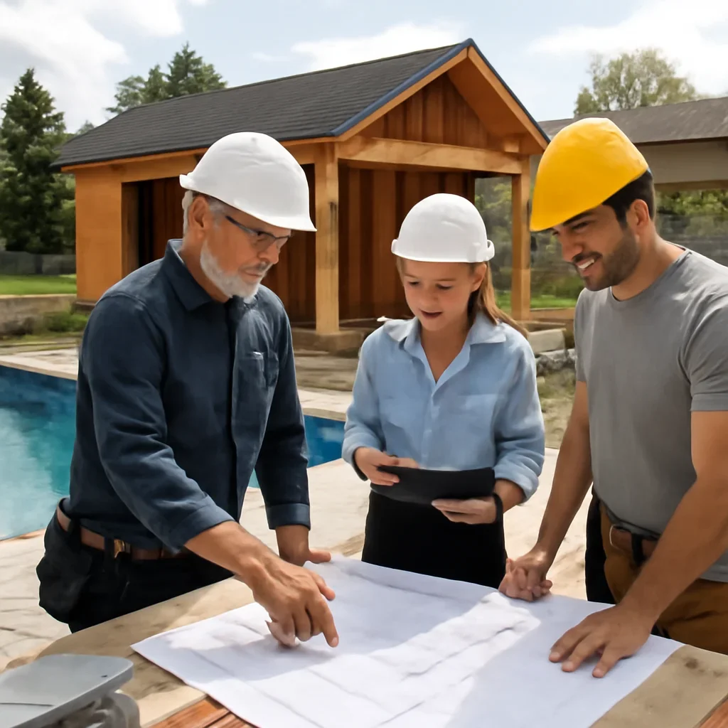 Planning and construction process for Pool House Design Ideas for Ontario Backyards