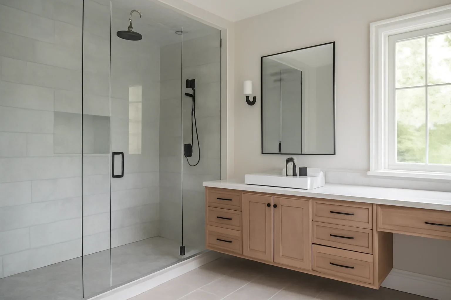 Custom Bathroom Tile Renovation project inspiration from Oak Valley Design Build