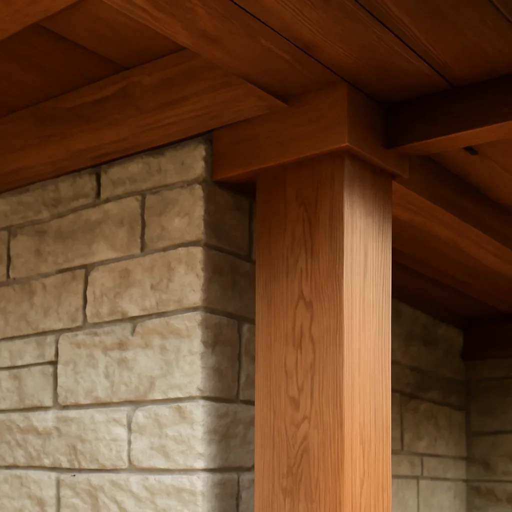 Craftsmanship detail featured on the GTA Pool House Design-Build page