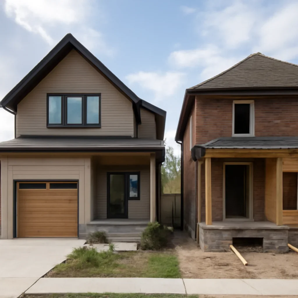 Design details related to Custom Home vs Major Renovation