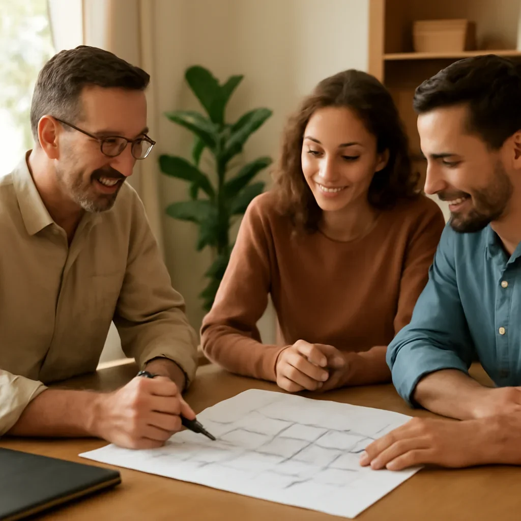 Consultation and planning scene for Home