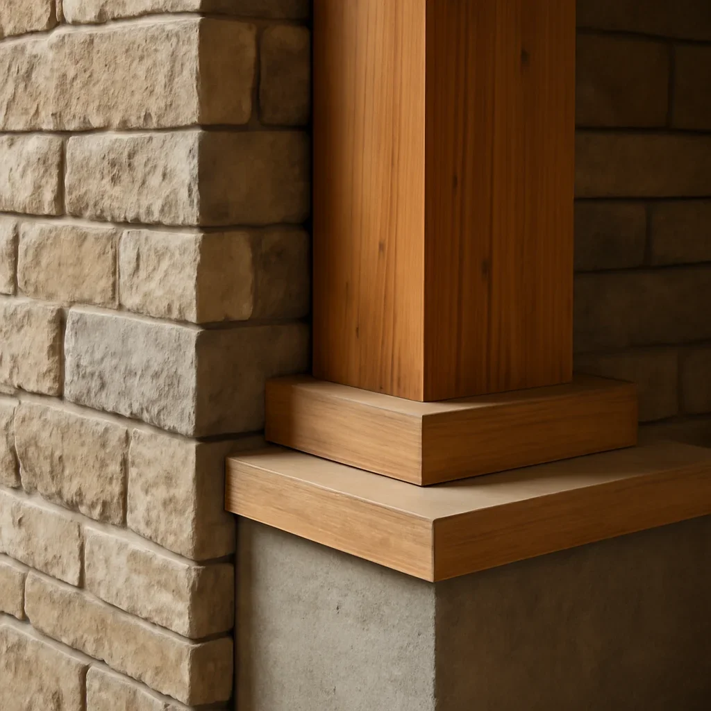 Craftsmanship detail featured on the Construction Management page