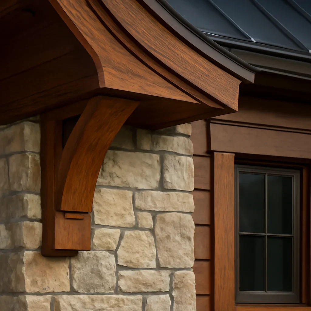 Craftsmanship detail featured on the Custom Homes page
