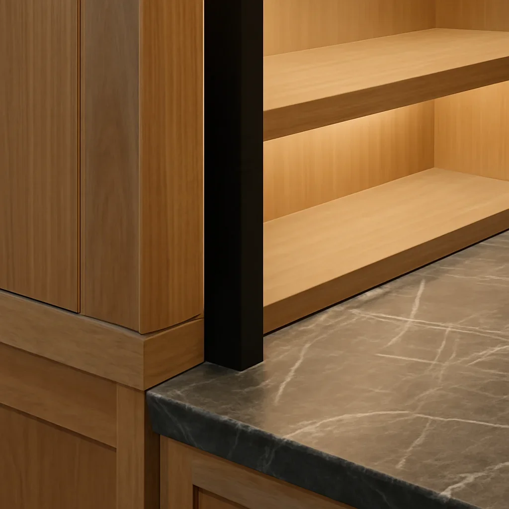 Craftsmanship detail featured on the Retail Construction page